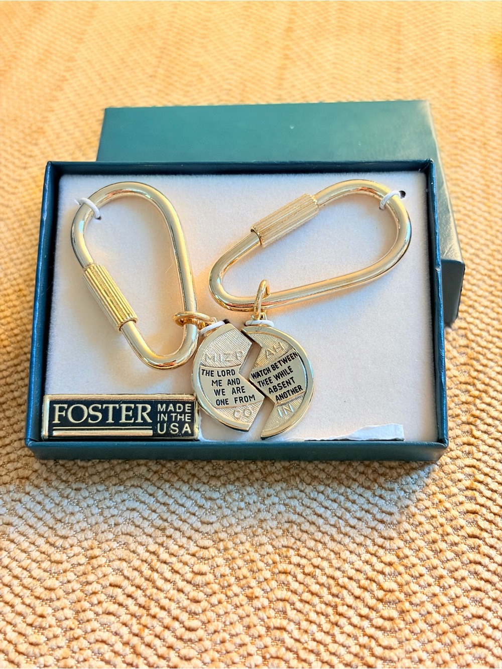 Foster Mizpah Keychains